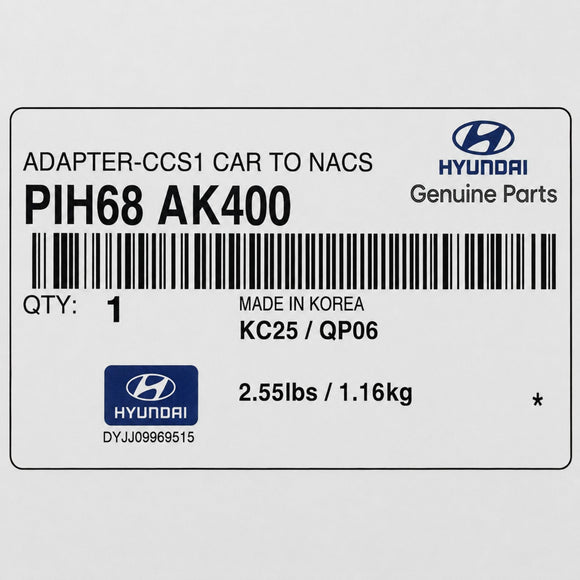 Hyundai NACS to CCS Tesla Supercharger Adapter for IONIQ 5/6, Kona, Genesis GV