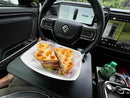 Rivian R1T / R1S Steering Wheel Tray - 3-in-1 Tray with Car Seat Gap Storage-1